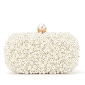 Pearl Evening Handbags Beaded Clutch Purses Wedding Bridal Party C -_-
